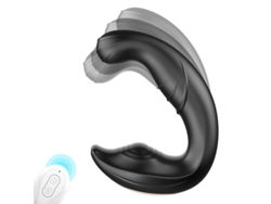 Vibrador Porttil Con Control Remoto Inalmbrico Con 10 Modos Para Mujeres (negro)
