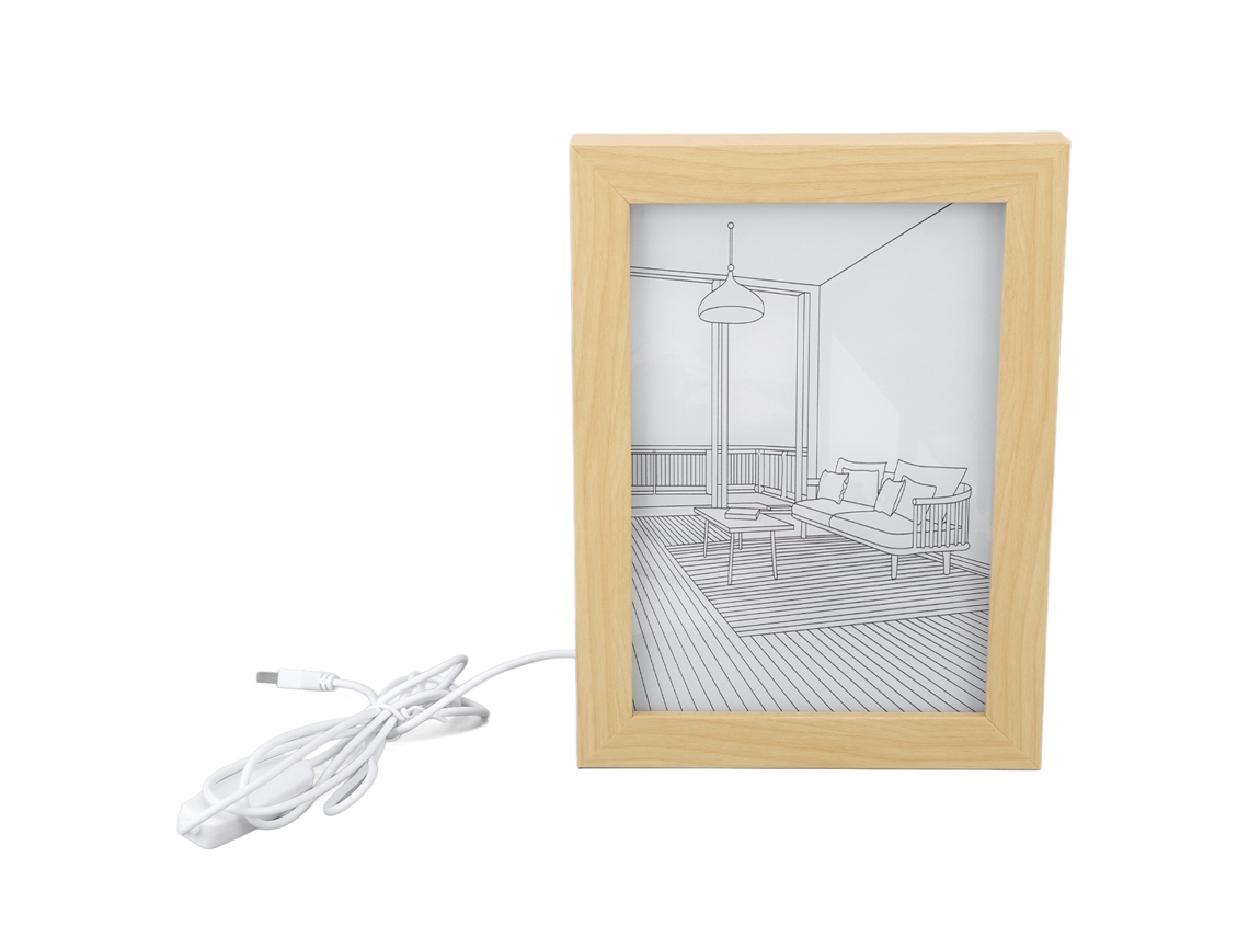 2026-pintura Decorativa Led Con Modos De Iluminación Usb 5v Patrón De Montañas Y Ríos Anime Japonés Para Dormitorio Oficina