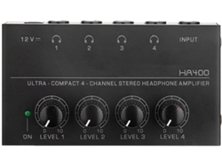 Amplificador De Auriculares De Monitor Ha400 De 4 Vías, Negro, Con Enchufe Europeo, Ac100-240v