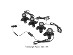 Luz subacuática colorida ajustable IP68 para piscinas y jardines.