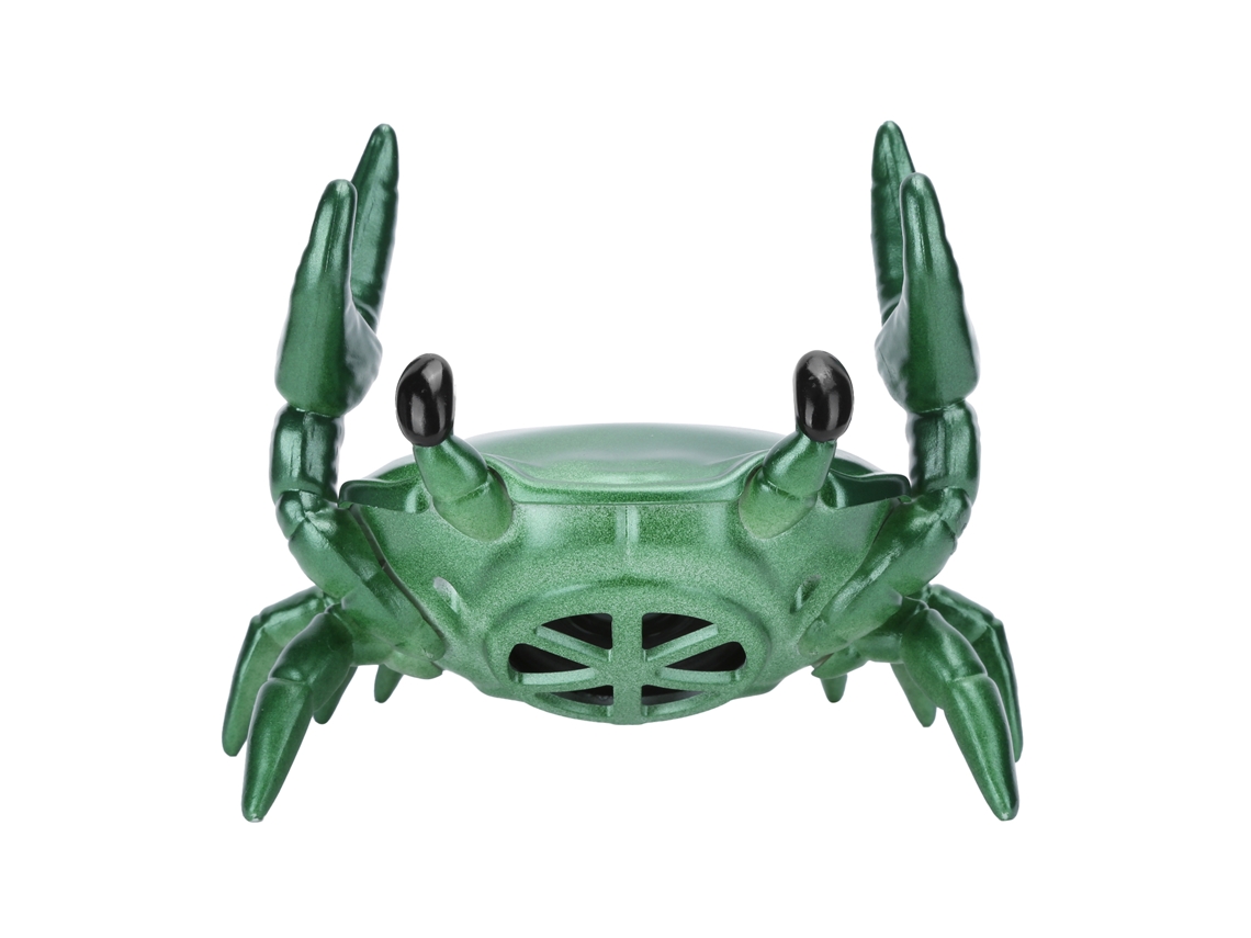 Soporte Para Teléfono Móvil 2 En 1 Con Altavoz Bluetooth, Diseño De Cangrejo, Sonido Envolvente De 360 Grados, Color Verde.