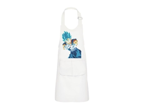 Delantal infantil 2 bolsillos de cocina blanc dragon ball