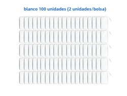 (blanco, 100 Piezas, 5x9cm) Parches De Electrodos No Tejidos, 5*9cm, Con Conector De 2mm