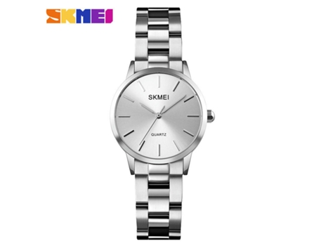 Relojes para Mujer, Reloj analógico de Cuarzo de Acero Inoxidable Reloj Resistente al Agua para Mujer-Plata - Femenino LUUCOZK