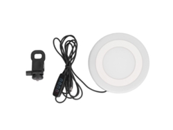 Rebe-luz Led De Relleno Para Conferencias Vídeo De 5.5 Pulgadas, Redonda, 3 Modos, 10 Niveles, Usb, Mesa, Rgb, Clip Para Portátil