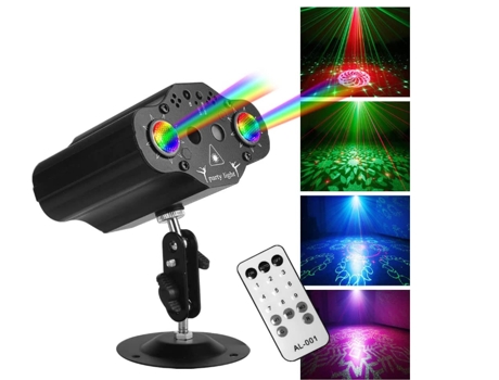 Proyector de lámpara láser 2 RGB LED Multi Standard