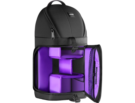 Mochila NEEWER Impermeable para las cámaras (Negro y Morado)
