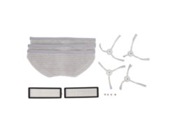 Kit De Accesorios Para La Aspiradora Robot Mijia Stfcr01sz: Cepillos Laterales, Filtros Y Paños De Limpieza.