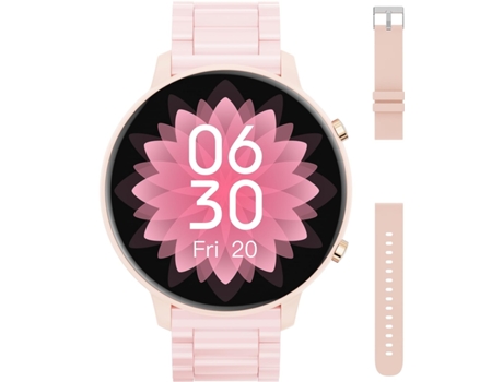 Reloj Inteligente, Llamada Bluetooth Rastreador De Ejercicios De 1,39 Pulgadas - Rosa VEANXIN
