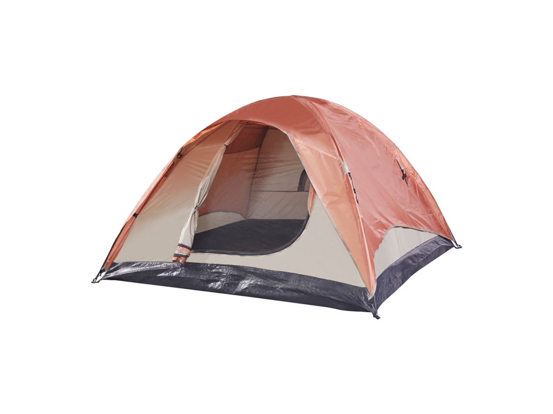 Tienda de campaña Bergeijk doble techo poliéster 213x213x130 cm - Marrón óxido/Beige PRO.TEC