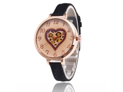 Reloj De Pulsera Analógico De Cuarzo Para Mujer Zhoulianfa Con Correa Fina Negra.