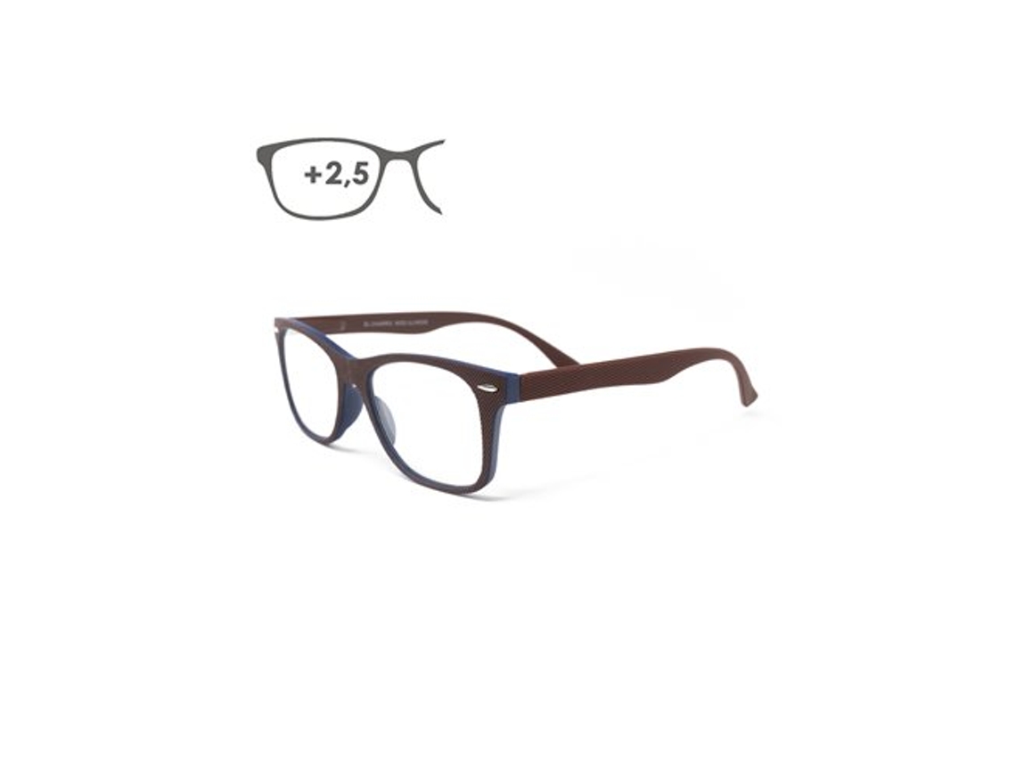 Aumento De Gafas De Lectura Rojas De Illinois 2,5