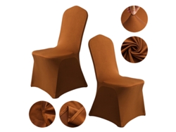 1 paquete de funda protectora extraíble para silla de comedor para el hogar, restaurante-café claro-Tamanho padrão LUUCOZK