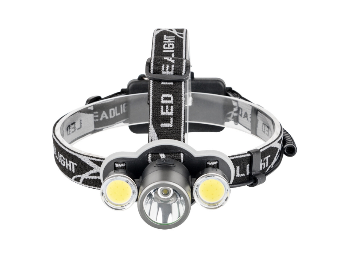 Linterna Frontal Zoom Usb Recargable Camping/pesca/ciclismo/senderismo/lectura Negro