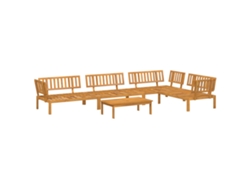 Maison Exclusive - Set De Sofás De Palets De Jardín 5 Pzas Madera Maciza De Acacia