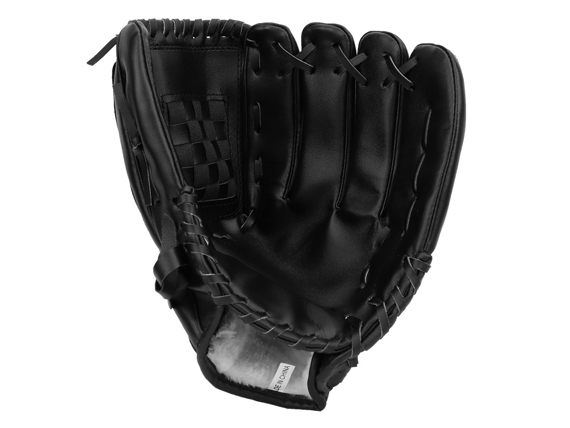 MEOIRUERY Guantes de Béisbol en PVC Reforzado, 12,5 pulgadas, Negros, para Adultos y Niños, Entrenamiento y Competición