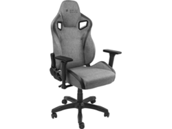 Silla Gaming NPLAY 6.2 CANVAS EDITION (Hasta 130 kg - Elevador a Gas Clase 4 - Gris y Negro)