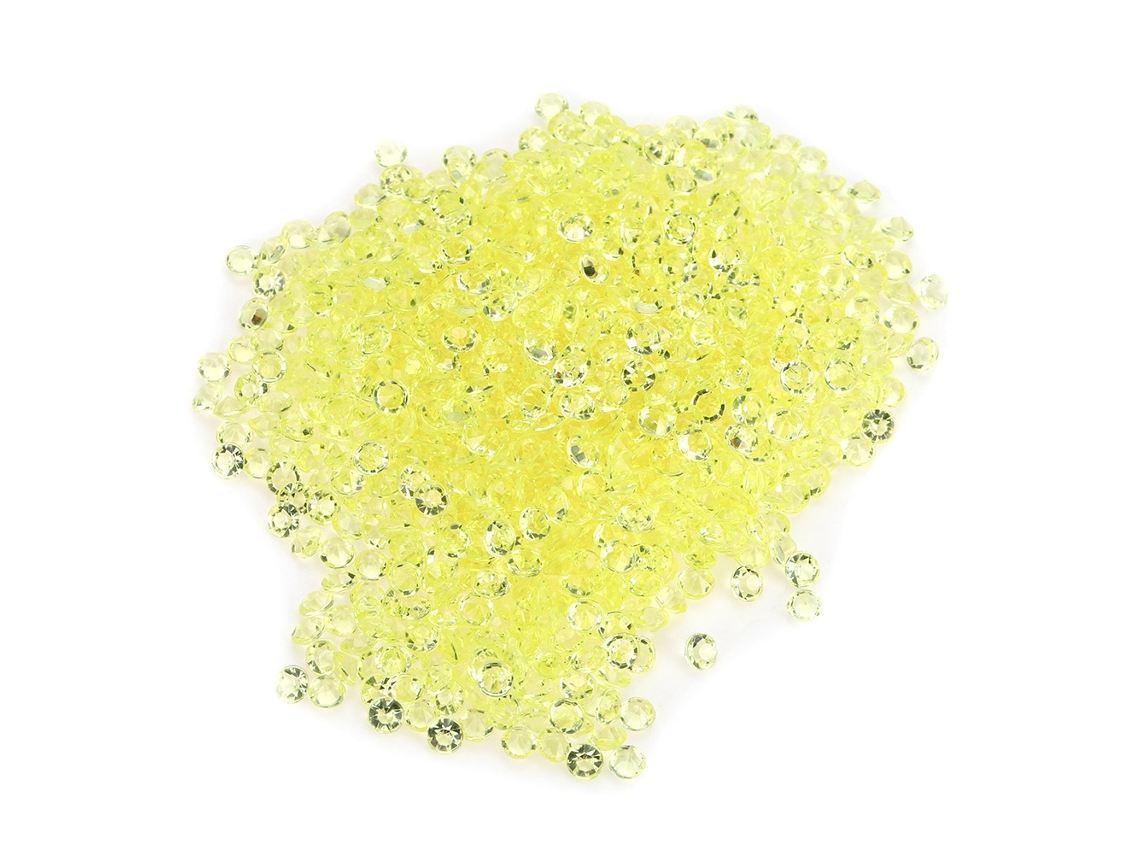 2000 Piezas De Confeti Acrílico De Cristal Amarillo Para Decoración De Mesas En Bodas Y Fiestas.