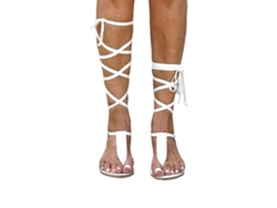 Sandalias planas estilo gladiador romano 2026 con tiara para mujer, con pinzas para los dedos, ideales para la playa, tallas europeas 36 y 43.