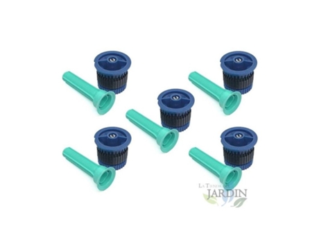 5 Boquillas He-Van-10 para Aspersor de Riego RAIN BIRD Alta Eficiencia Y Ahorro de Agua Alcance 3M Azul RAIN BIRD