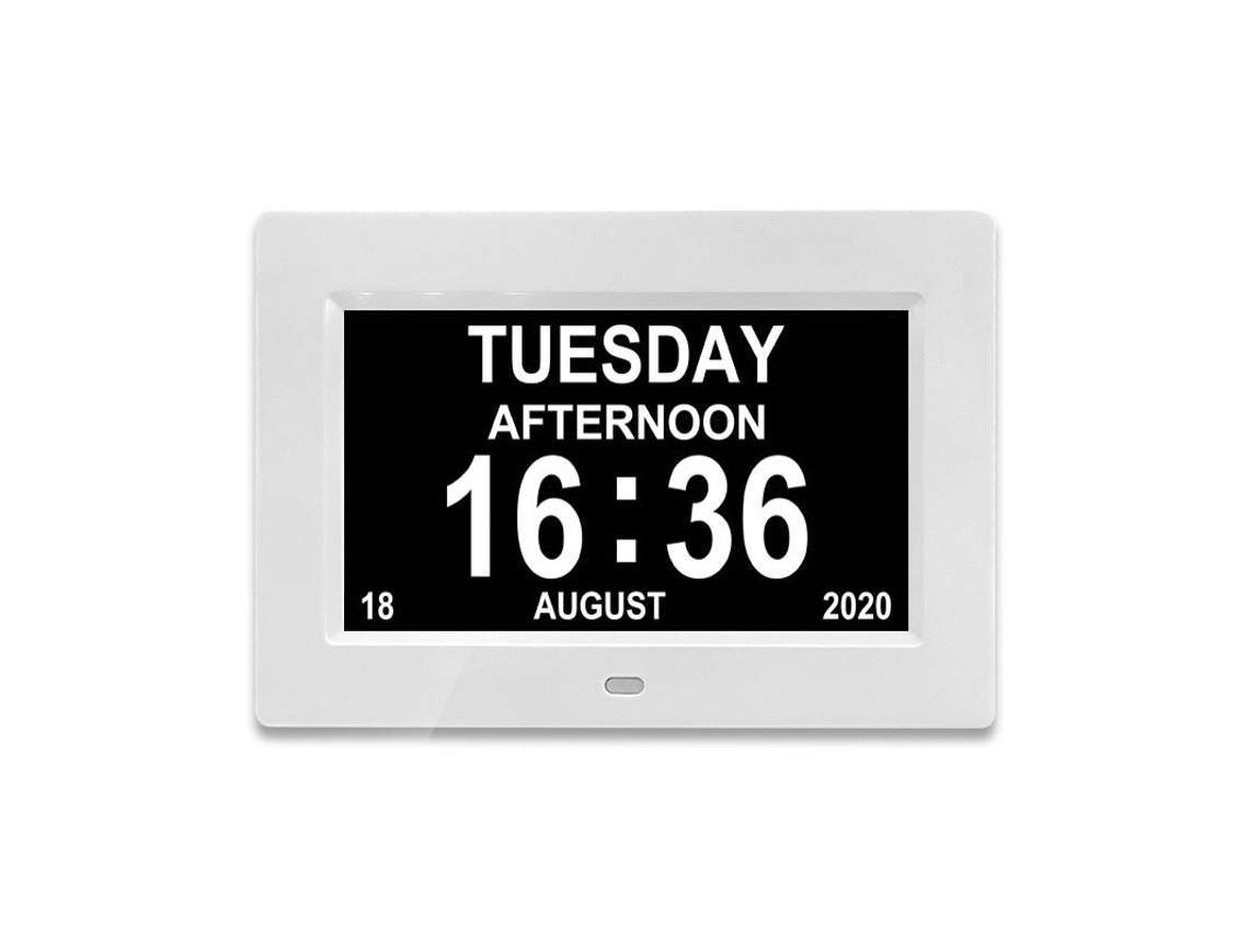 Reloj Digital Para Personas Con Demencia, Calendario, Reloj, Día Y Fecha, Pantalla Grande, Hora Y Fecha Claras Y Sin Abreviar.