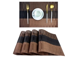 Protectores De Mesa Duraderos, De Tela De Vinilo Lavable, Juego De 4, Resistentes Al Calor, 45 X 30 Cm.