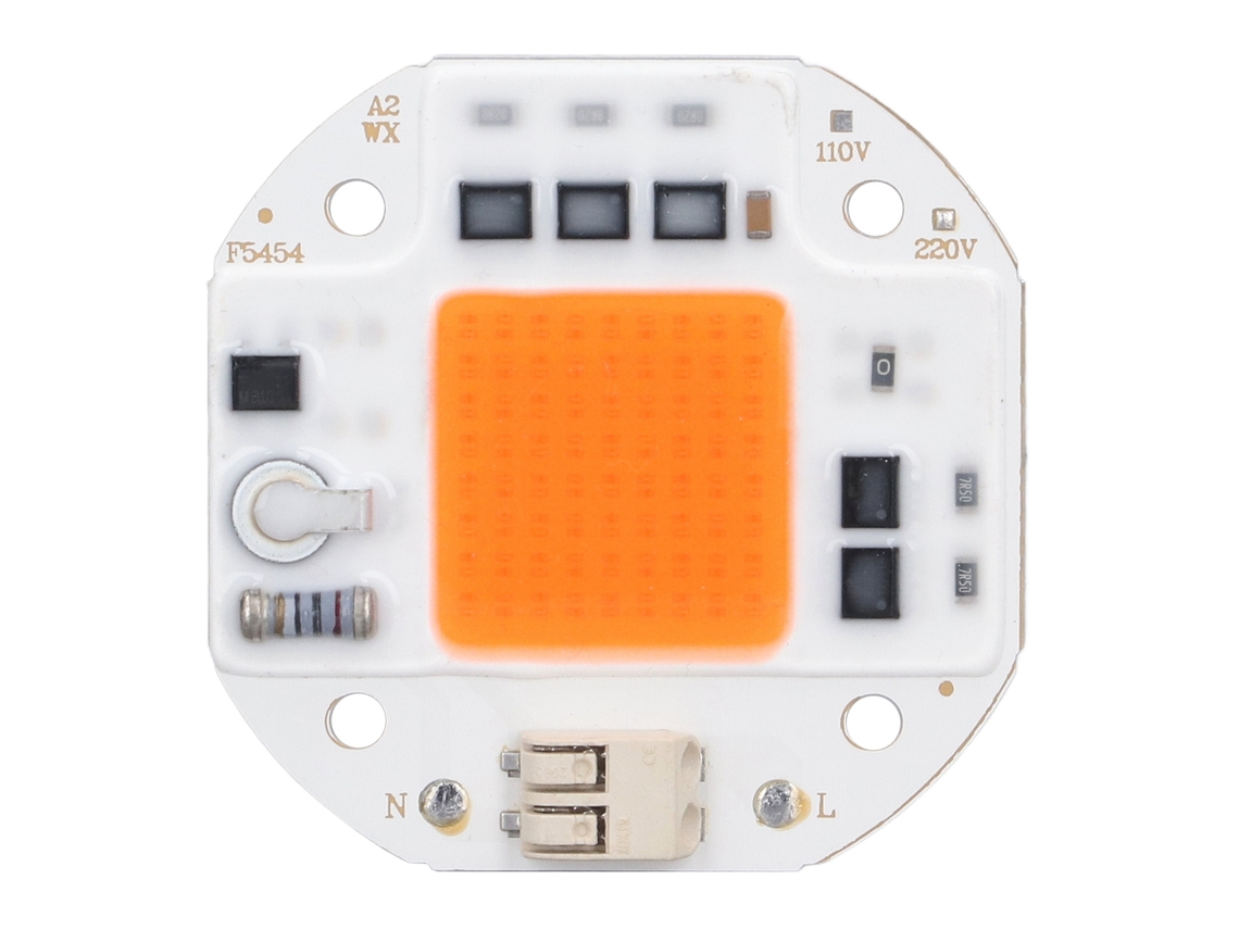 Rebe-luz De Crecimiento Led De Alto Poder Chip Cob 380-800nm Sin Controlador Para Cultivo Hidropónico Diy 220v