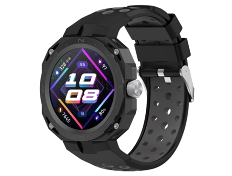 Correa Smartwatch para Huawei Watch GT Cyber Silicona Bicolor (Negro Gris)