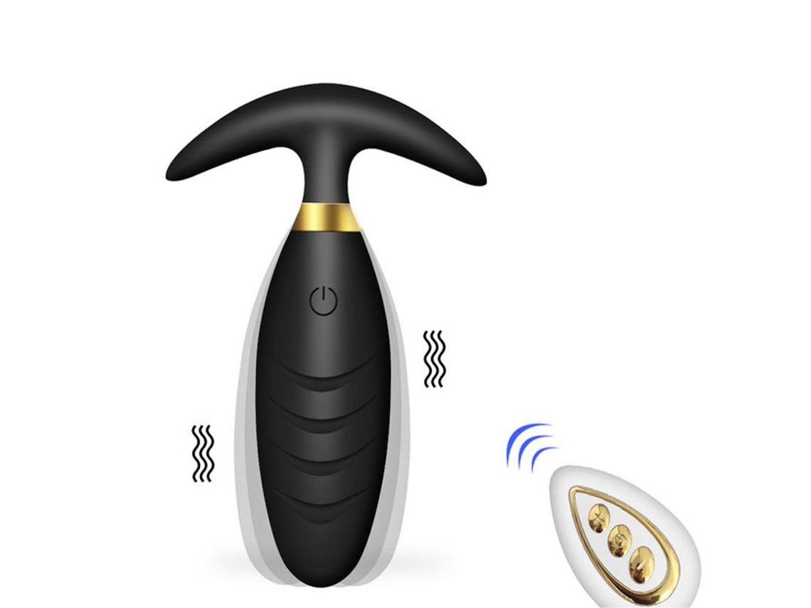 Vibrador de control remoto inalámbrico de 10 frecuencias para adultos (negro) ENZONS