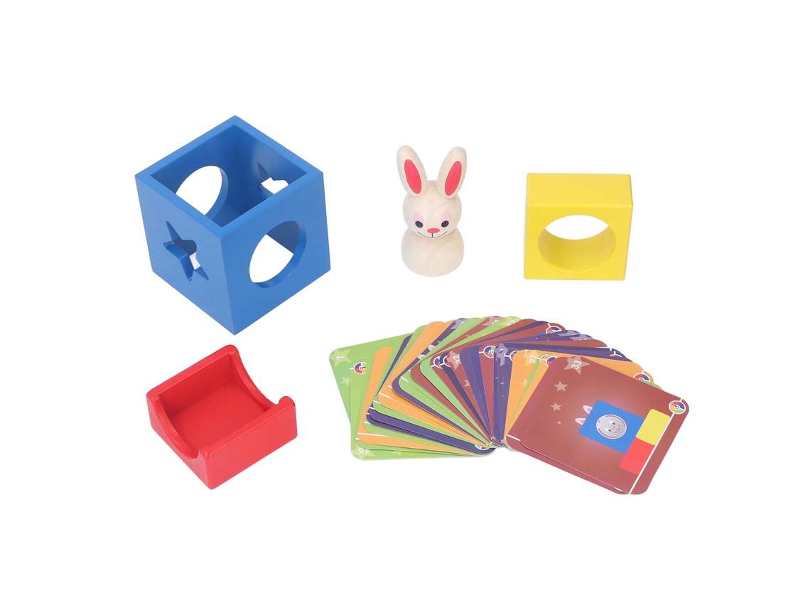 Ats-juguete De Caja De Madera Para Bebé Conejo Modelo Educatsivo Juguetes De Madera Para Bebés Aprendizaje Temprano