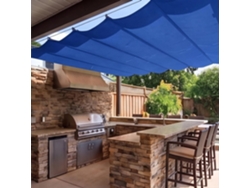 Vela De Sombra (50 X 220 Cm) Retráctil Wave Impermeable Poliéster , Resistente A La Intemperie
