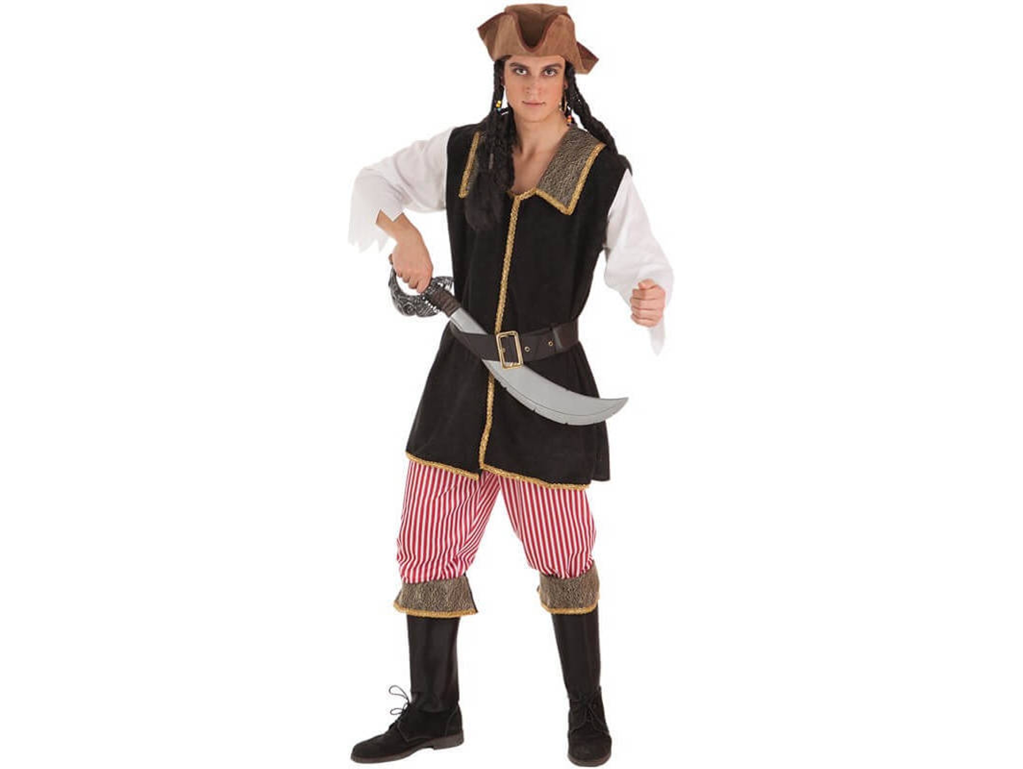 Disfraz de Hombre DISFRAZZES Bucanero A Rayas (Talla: XL)