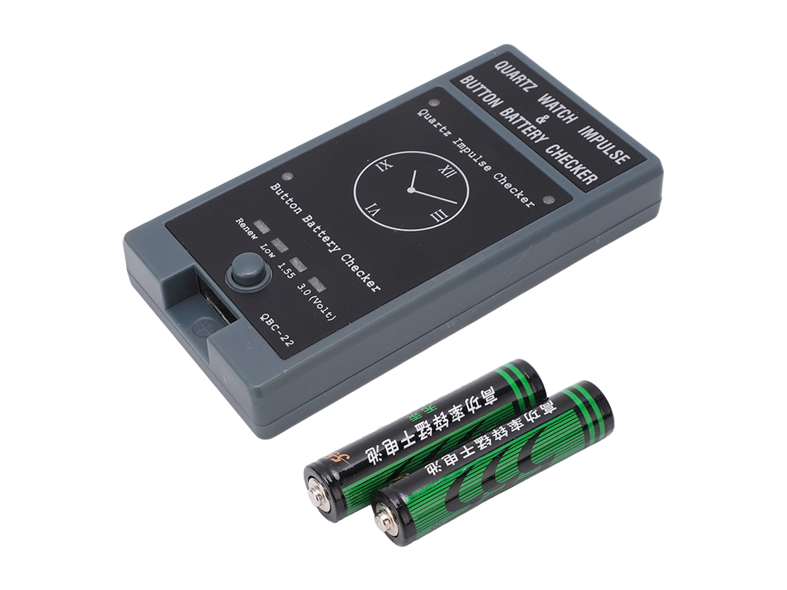Detector Portátil De Relojes De Cuarzo Con Comprobador De Batería Mediante Botón Y Pulsador.