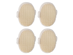 4 Piezas Esponjas De Baño De Sisal Para Exfoliar Y Limpiar El Cuerpo Con Textura Rugosa Y Secado Rápido