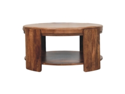 Mesa de centro Savoy de madera maciza con tapizado de cuero de ARTISAN FURNITURE EST 1995 TM