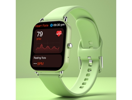 SHAH ARPAN F13 ​Reloj inteligente Llamada Bluetooth Monitoreo continuo de la temperatura corporal IP67 Resistente al agua, Verde
