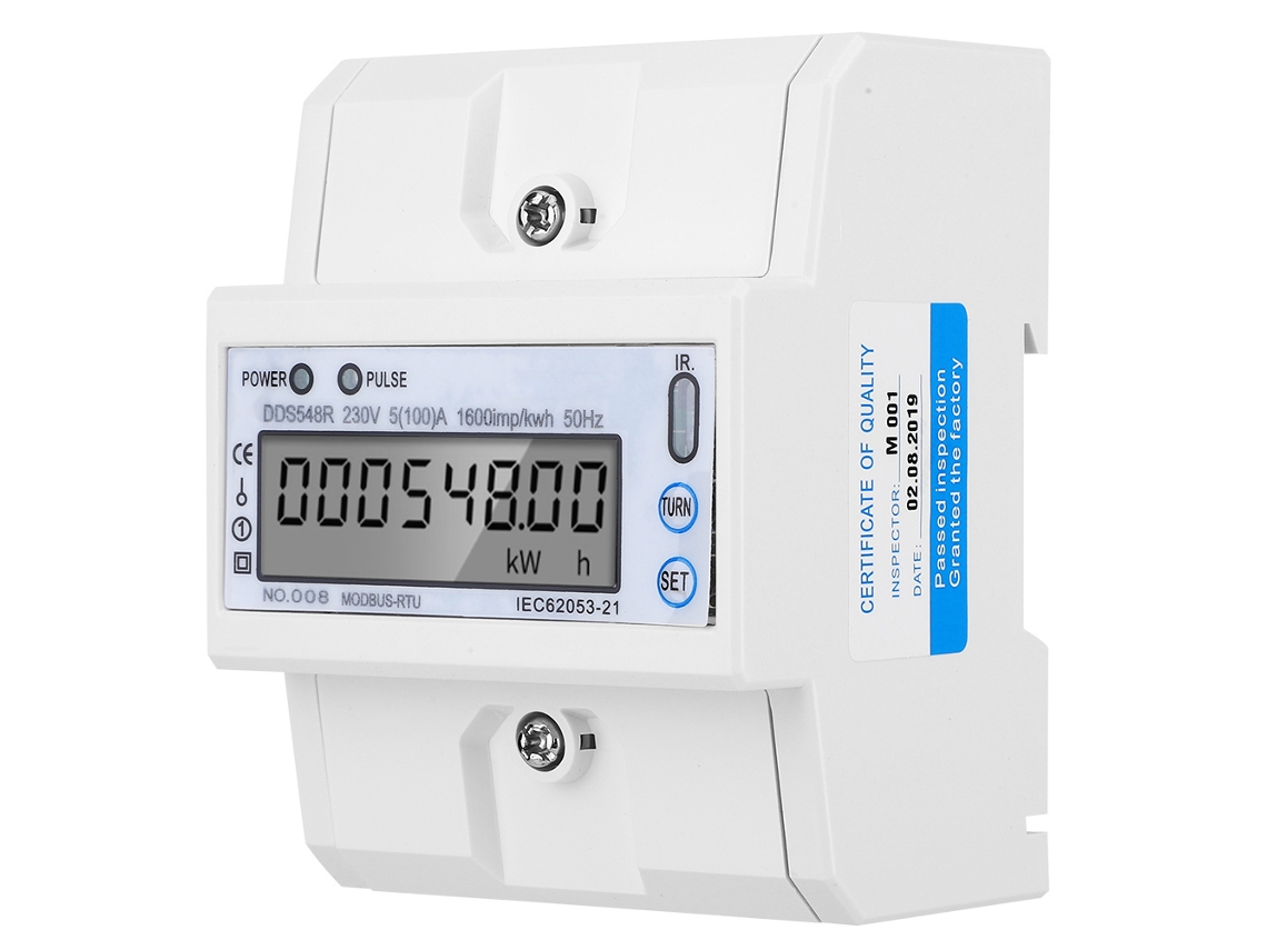 Omni-medidor Inteligente De Energía Eléctrica Monofásico 4p 230v Dds548r Contador De Watt-hora Rs485