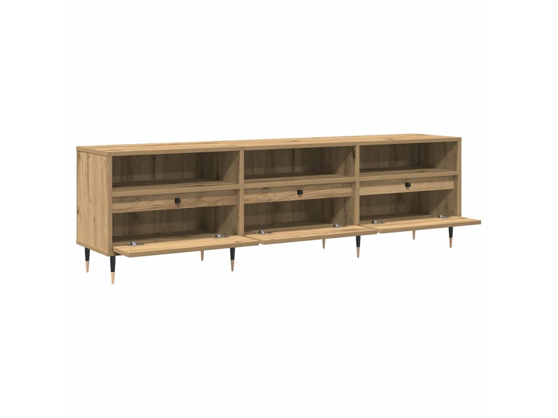 Mueble de TV de roble artesanal 150 x 30 x 45 cm MAISON EXCLUSIVE