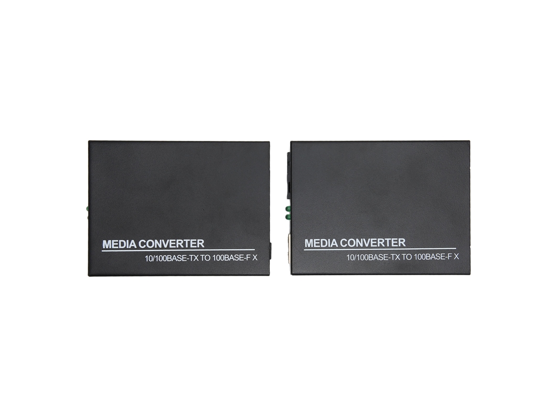 Convertidor De Medios De Fibra Óptica Ethernet Monomodo 10/100base Tx A 100base Fx Rj45 Sc Transceptor 25 Km