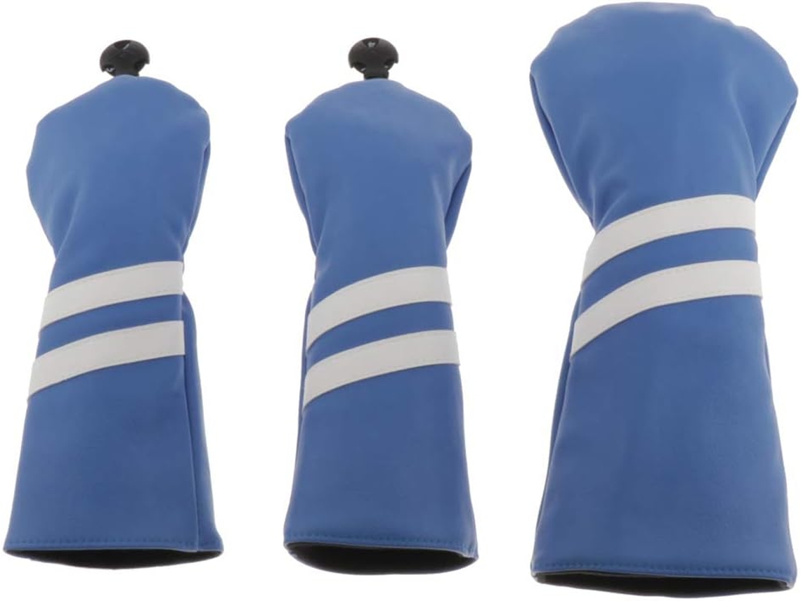 Capa para Cabeça de Taco de Golfe, 3 Peças (cor: Azul)