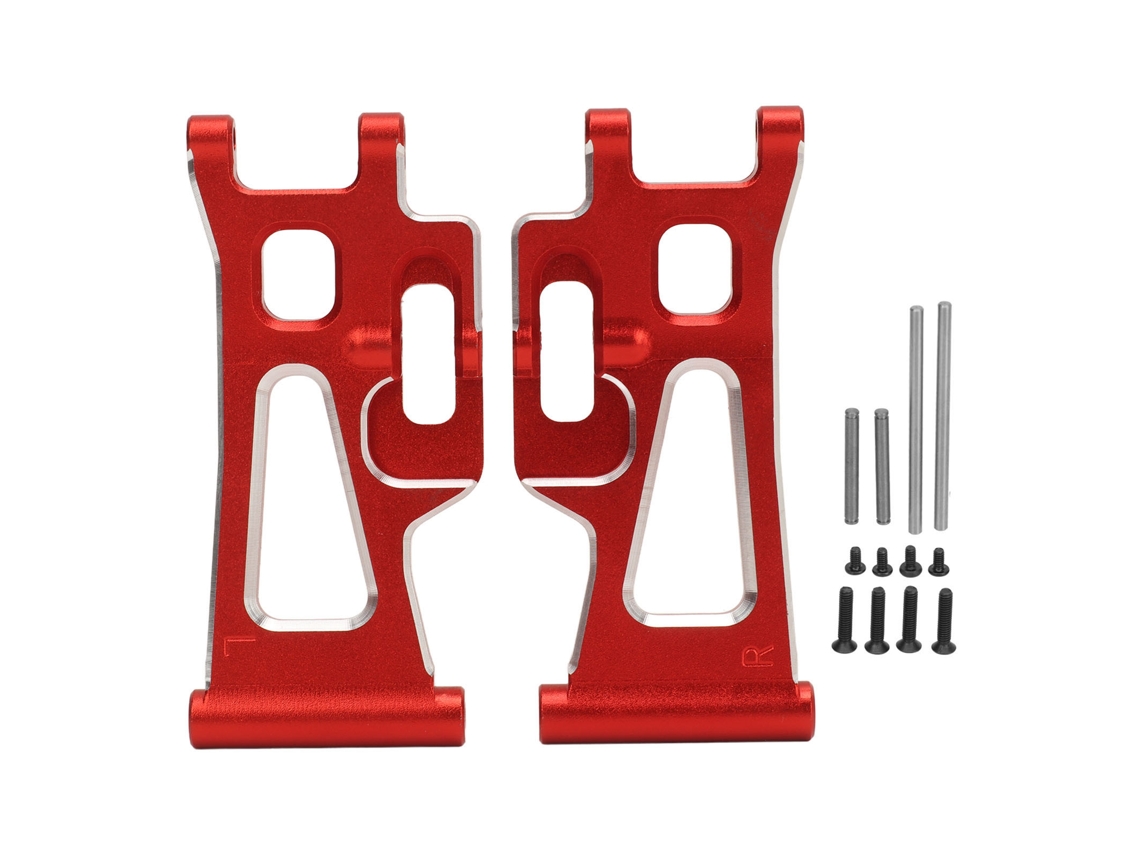 Brazo De Suspensión Trasero Inferior De Aluminio Para Coche Teledirigido Mjx 14210 14209 1/14 Rojo