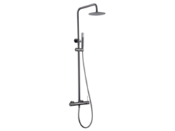 Columna de ducha Extensible, Termostatico rociador extraplano Gun Metal MICE COLLECTION