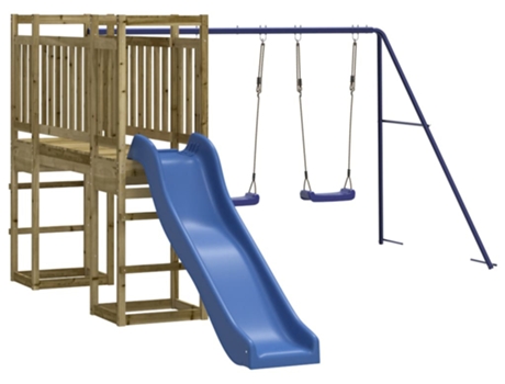 Parque Infantil De Exterior VIDAXL Marrón Madera