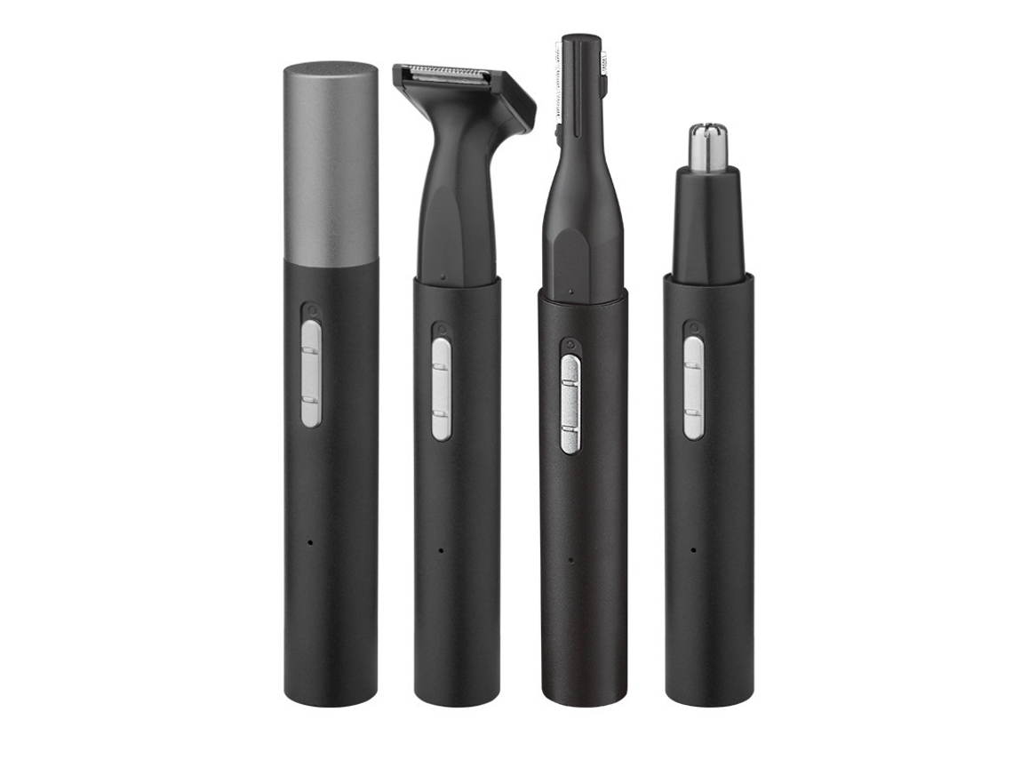 Usb - Recortadora Recargable Por Usb 3 En 1 Cuenta Con Cabezales Reemplazables. Es Ideal Para Recortar Cejas, Vello Nasal Y Barba, Y Es Comp