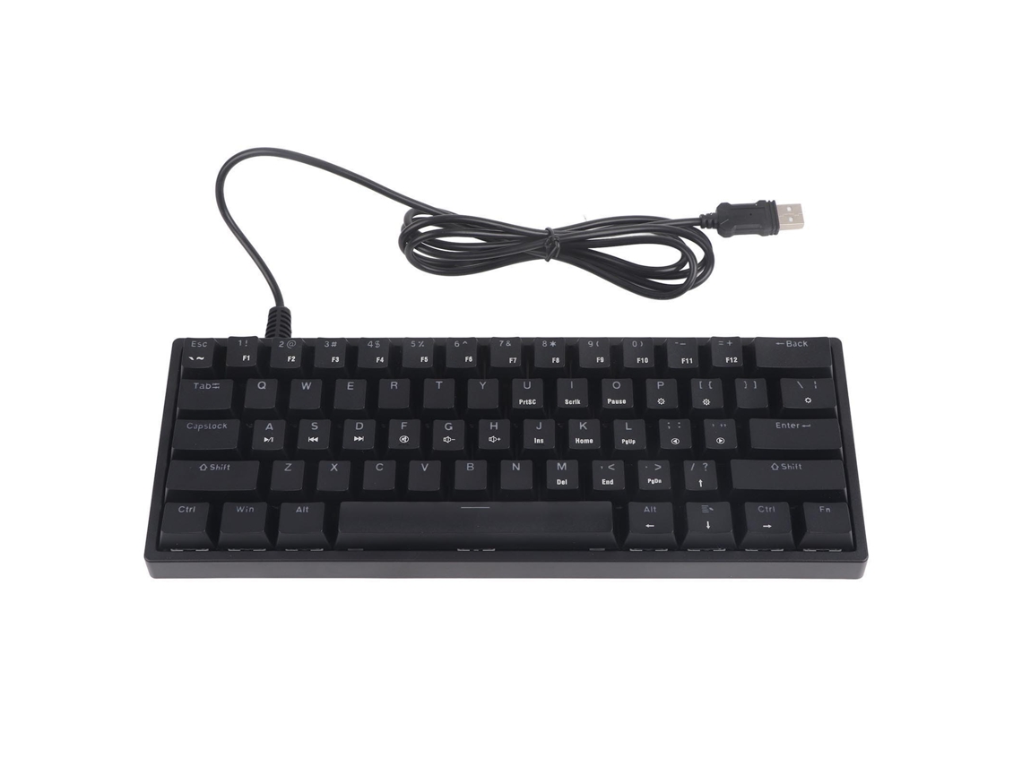 Teclado mecánico para juegos RGB con 61 teclas
