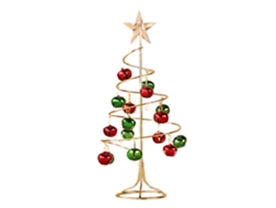 Árbol de Navidad decorativo para el hogar, la escuela y la oficina - Adorno de hierro con cascabeles - Decoración de mesa - Hengjian