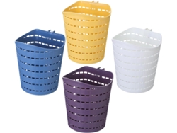Juego De 4 Cestas Colgantes De Plástico Para Baño,