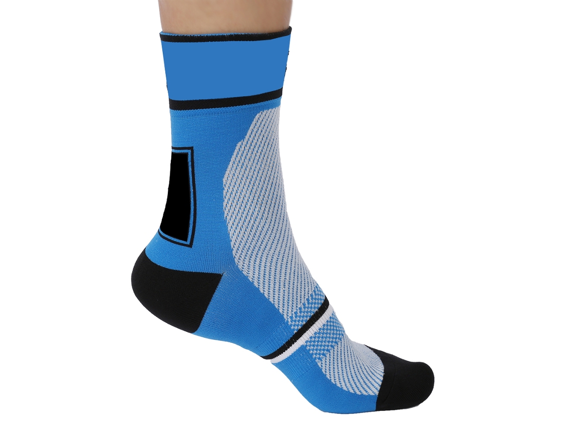 Calcetas Unisex Para Ciclismo Deportivas Transpirables Absorbentes Protectoras De Pies Azules