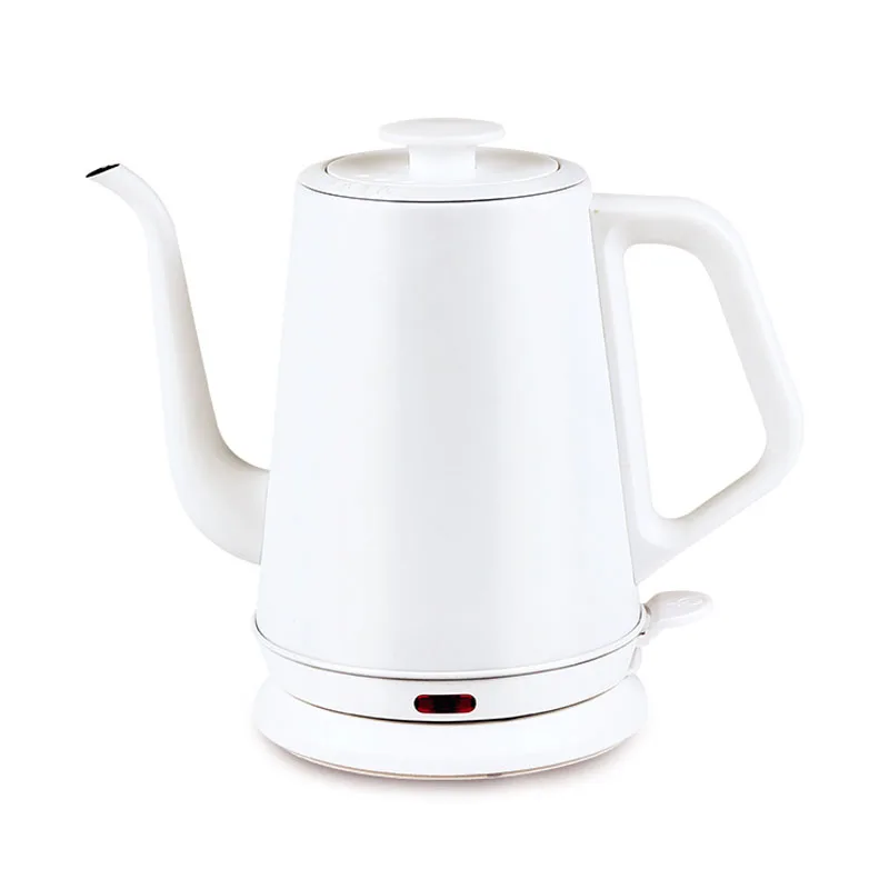 Hervidor Eléctrico (blanco) De 220 V, Tetera Doméstica De Cuello De Cisne, 1,0 L, Revestimiento Interior De Acero Inoxidable 304.