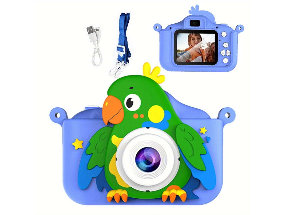 Cámara digital Gertiz para niños de 48 MP con cámara dual, minicámara digital para niños de 3 a 12 años, color azul